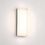 Dice Rectangle Wall/Ceiling Light - Brushed Nickel / Etched Glass