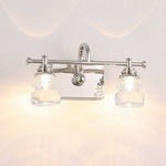 Rondelle Vanity Light - Polished Nickel / Opal