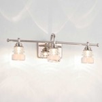 Rondelle Vanity Light - Polished Nickel / Opal