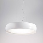 Treviso Large Pendant - White / Opal