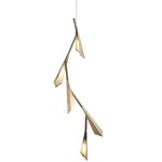 Quill LED Vertical Pendant - Soft Gold
