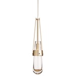 Link Low Voltage Mini Pendant - Soft Gold / Clear