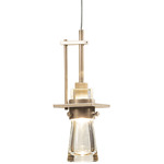 Erlenmeyer Low Voltage Mini Pendant - Soft Gold / Clear
