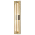 Double Axis Wall Sconce - Soft Gold / Clear