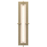 Ethos Wall Sconce - Soft Gold / Seeded Clear