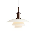 PH 3 1/2 - 3 Pendant - Copper / White