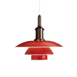 PH 3 1/2 - 3 Pendant - Copper / Red