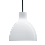 Toldbod Glass Pendant - Brushed Stainless Steel / White Opal