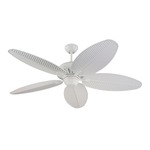 Cruise Outdoor Ceiling Fan - White / White