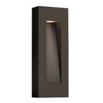 Luna Rectangle Outdoor Wall Light - Bronze