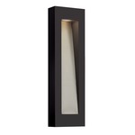 Luna Rectangle Outdoor Wall Light - Satin Black