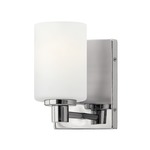 Karlie Wall Sconce - Chrome / Etched Opal