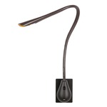 Cobra 90 Leather Wall Sconce - Black / Brown