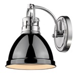 Duncan Wall Light - Chrome / Black