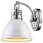 Duncan Wall Light - Chrome / White