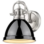 Duncan Wall Light - Pewter / Black / Black