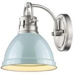 Duncan Wall Light - Pewter / Seafom