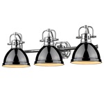 Duncan Bathroom Vanity Light - Chrome / Black