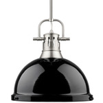 Duncan Downrod Pendant - Pewter / Black / Black