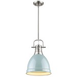 Duncan Downrod Pendant - Pewter / Seafom