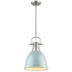 Duncan Downrod Pendant - Pewter / Seafom