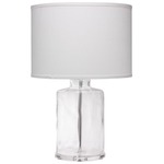 Napa Table Lamp - Clear / White Linen