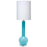 Studio Table Lamp - Pale Blue / White Linen
