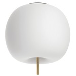 Kushi Wall / Ceiling Light - Brass / Opal