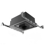 Element 3IN RD Flanged Downlight New Construction Housing - Black Powder Coat