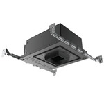 Element 3IN RD Flangeless Downlight New Construction Housing - Black Powder Coat