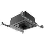 Element 3IN SQ Flangeless Downlight New Construction Housing - Black