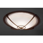 Synergy 0480 Ceiling Flush Mount - Cast Bronze / Opal