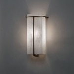 Synergy 0485 Wall Light - Cast Bronze / White Swirl