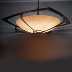 Synergy 0492 Pendant - Cast Bronze / Opal