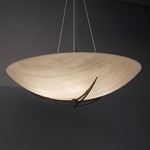 Compass 11203 LED Pendant - Cast Bronze / White Swirl