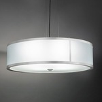 Tambour 13221 Pendant - Chrome / Opal