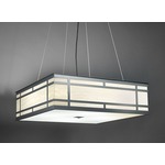 Tambour 13227 Pendant - Chrome / White Swirl