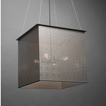 Clarus Square Exposed Square Cutout Pendant - Chrome