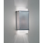 Clarus Squared Square Cutout Wall Light - Chrome / Opal