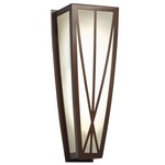 Profiles Quadrilateral Wall Sconce - Cast Bronze / Opal