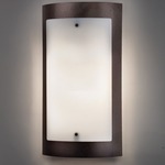 Luz Azul 9318 Wall Light - Black / Opal