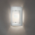 Luz Azul 9318 Wall Light - Chrome / Opal