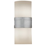 Profiles Banded Wall Sconce - Chrome / Opal