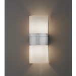 Profiles Banded Wall Sconce - Chrome / White Swirl