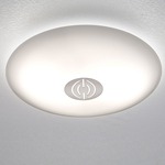 Series 3500 Wall/Ceiling Light - Decorative Satin Nickel / Satin White