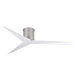 Eliza Hugger Ceiling Fan - Brushed Nickel / Gloss White