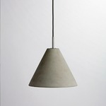 Castle Cone Pendant - White / Concrete