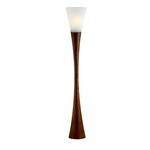 Espresso Floor Lamp - Walnut / Frosted