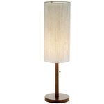 Hamptons Table Lamp - Walnut / Beige