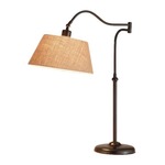 Rodeo Table Lamp - Antique Bronze / Khaki Burlap